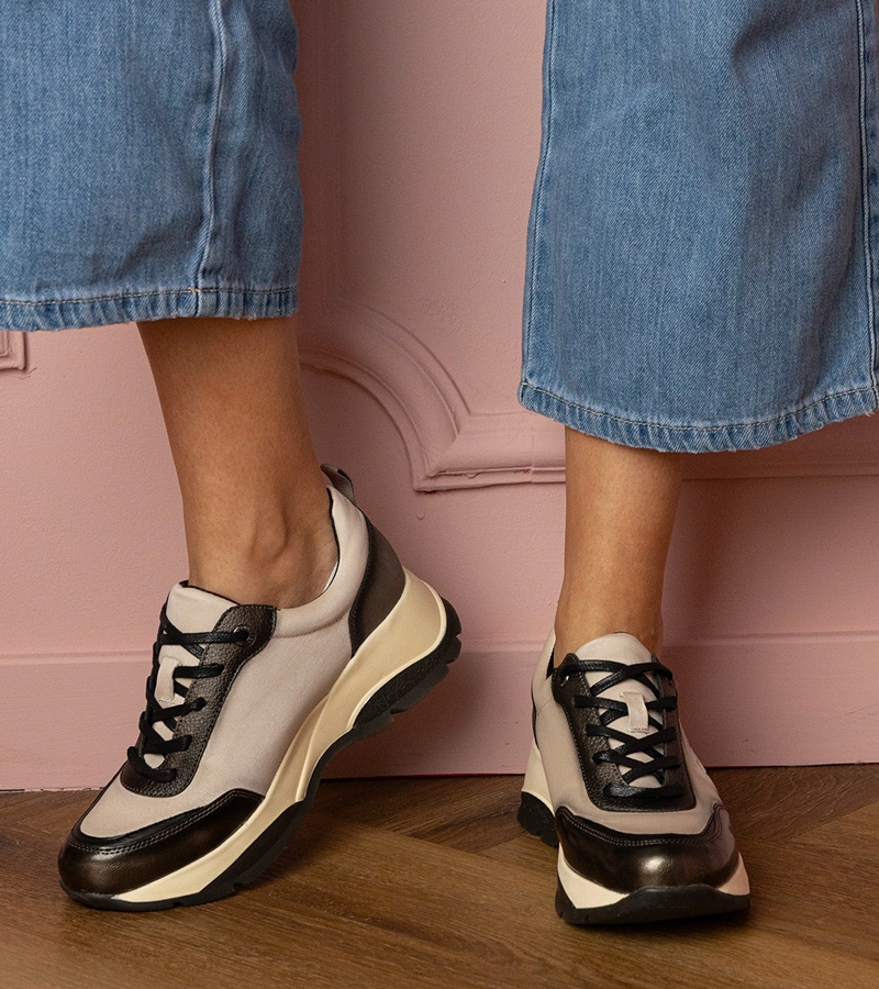 Szare sportowe sneakersy damskie Wener