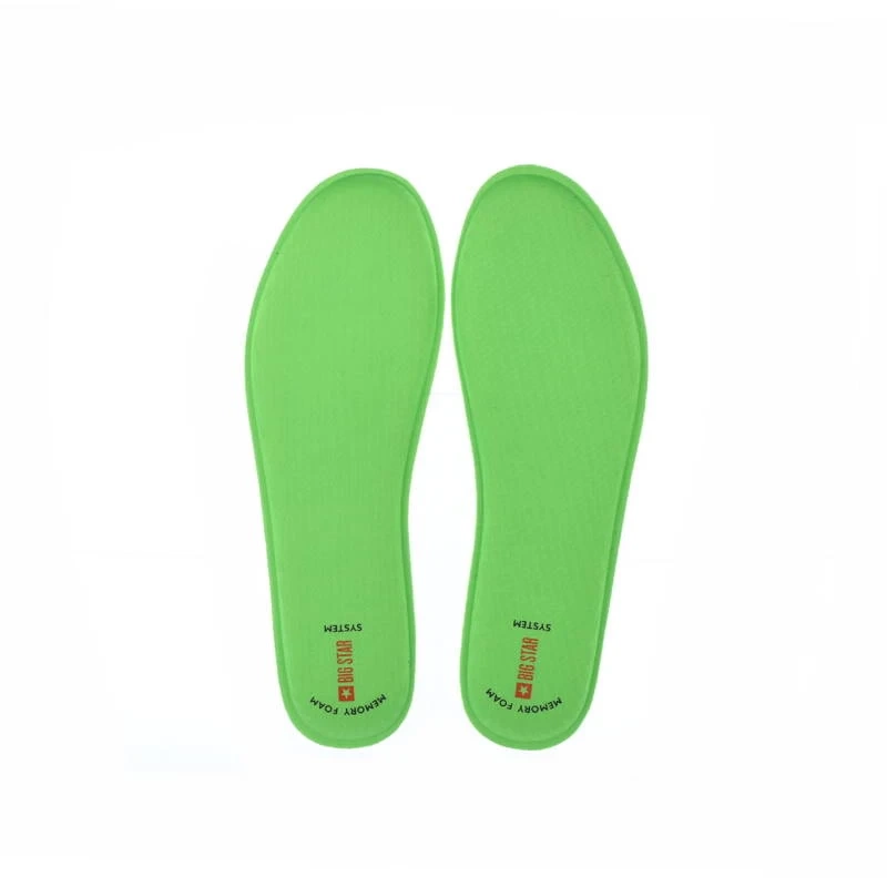 Zielone wkładki do obuwia Big Star Memory Foam