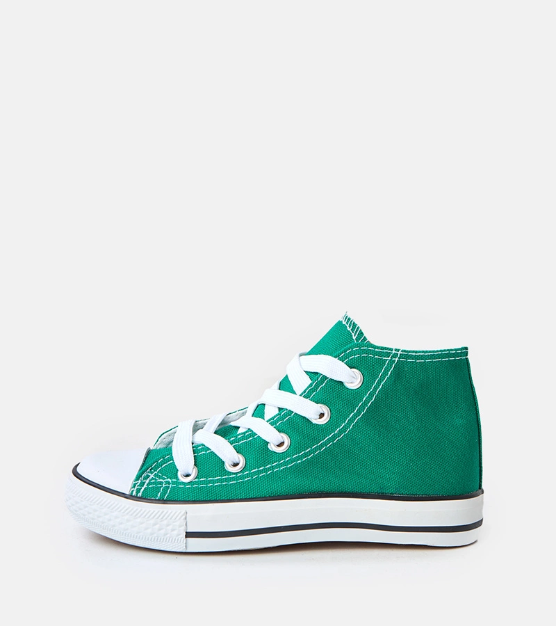 Zielone dziecięce trampki za kostkę Frenis