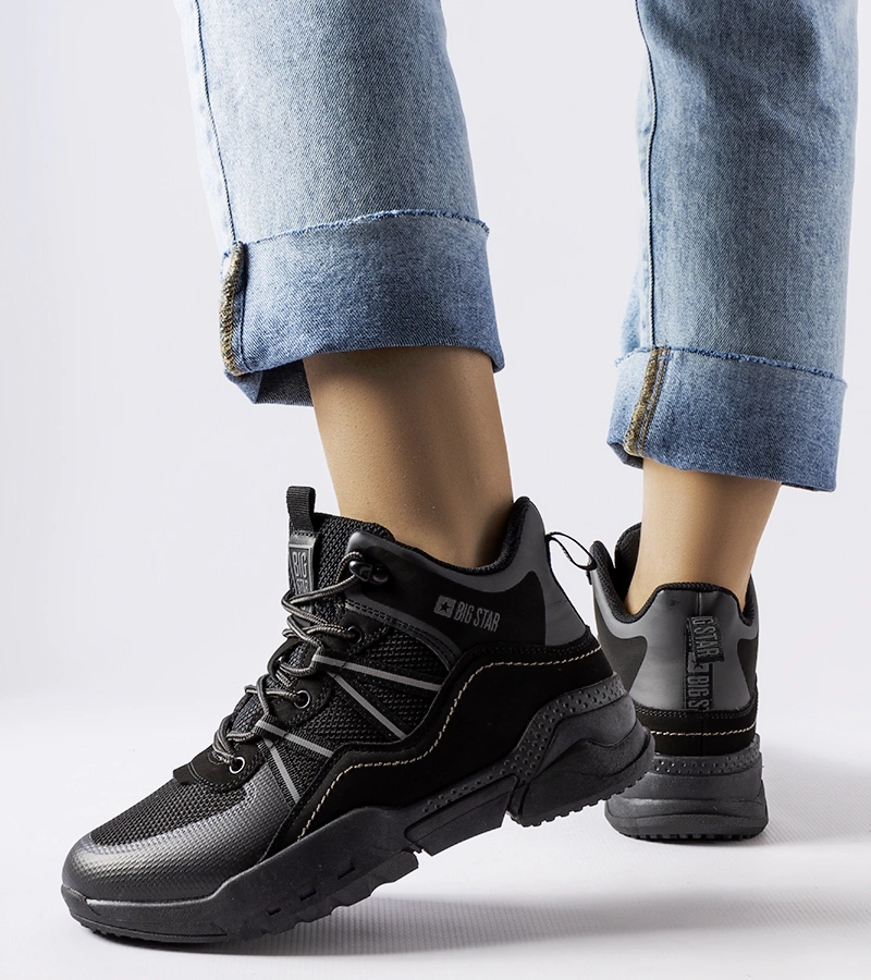 Czarne trapery Big Star KK274218