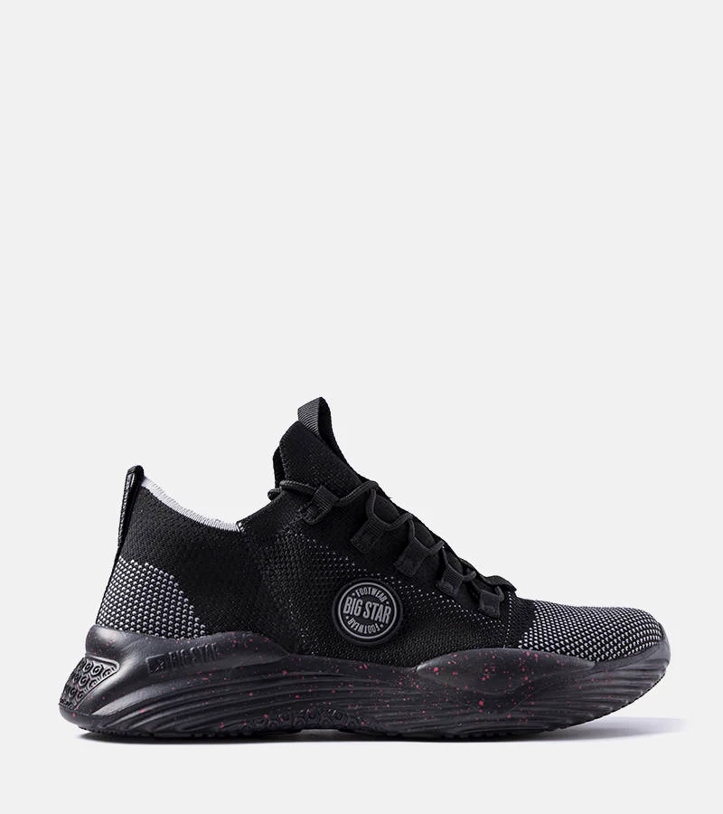 Czarne sneakersy męskie Big Star LL174282