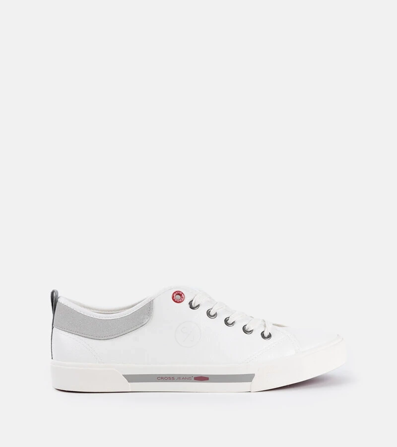 Biało-szare męskie trampki CROSS JEANS