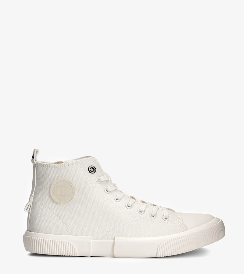 Big Star białe trampki męskie Metalic