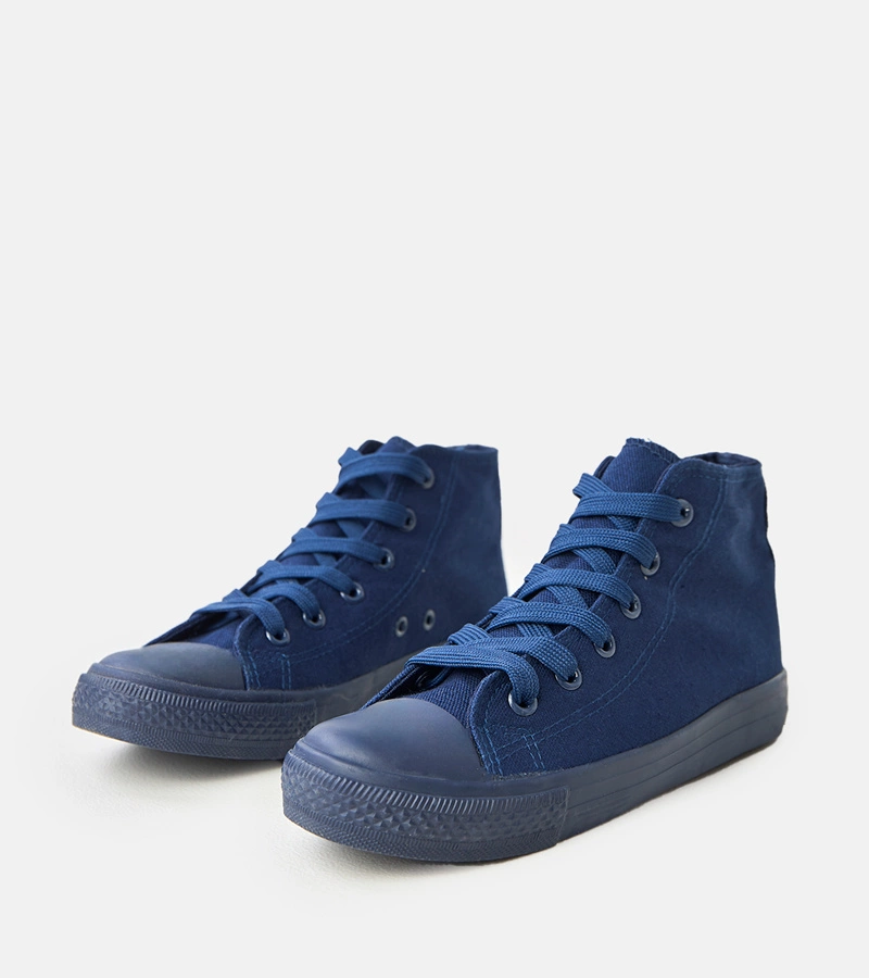 Granatowe dziecięce trampki za kostkę Jutta