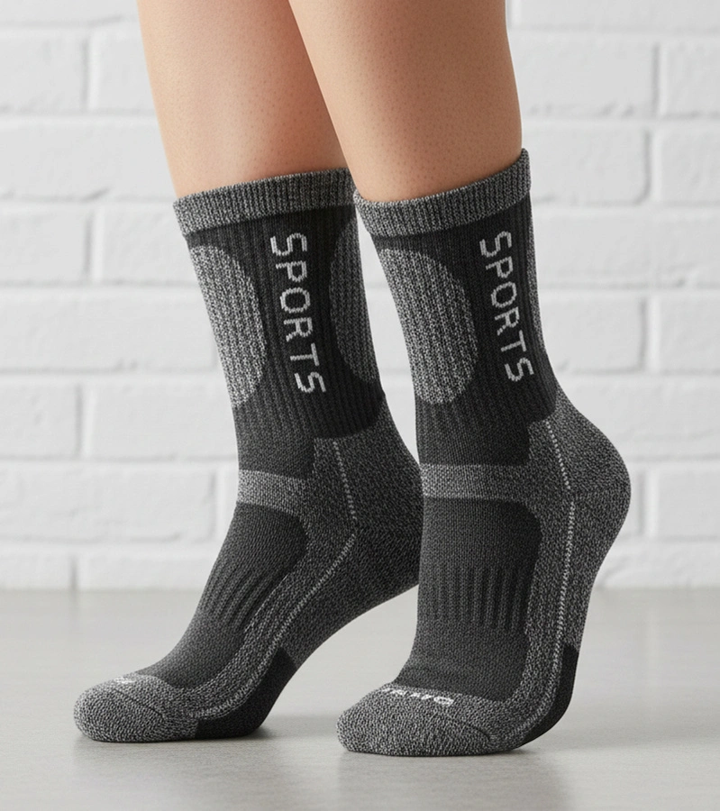 Szare ciepłe skarpetki damskie Siera