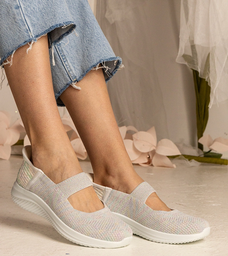 Kolorowe tenisówki damskie na tłoczonej podeszwie Muratti