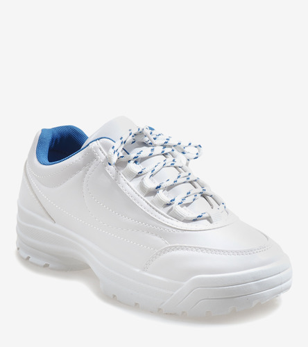 Białe modne obuwie sportowe 6256