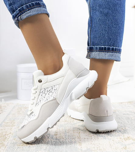 Białe sneakersy damskie Viale 