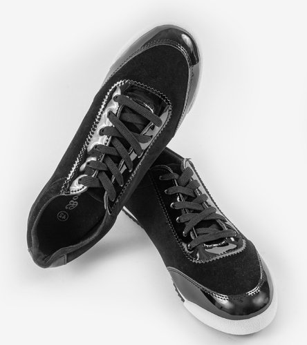 Czarne eleganckie męskie obuwie JX-22