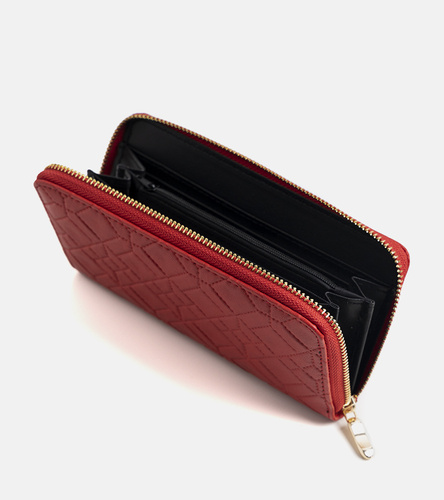 Czerwony duży portfel Hardi
