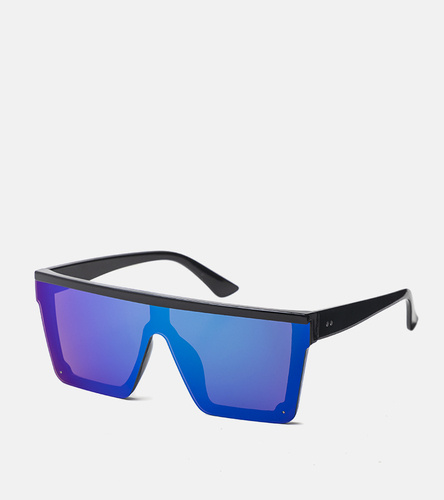 Granatowe okulary Shield przeciwsłoneczne Weldo