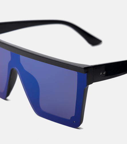 Niebieskie okulary Shield przeciwsłoneczne Weldo