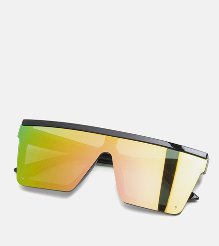 Zielone okulary Shield przeciwsłoneczne Weldo