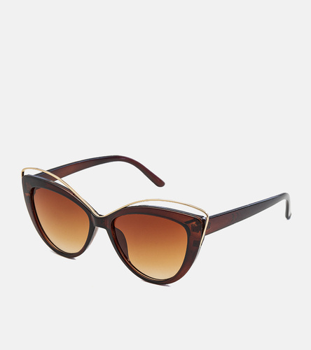 Brązowe okulary przeciwsłoneczne Monroe