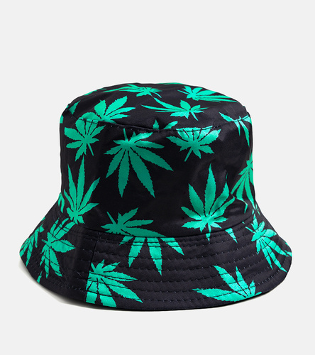Czarno zielony kapelusz Hamp